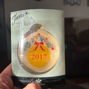 Fiestaware 2017 Christmas ornament rare